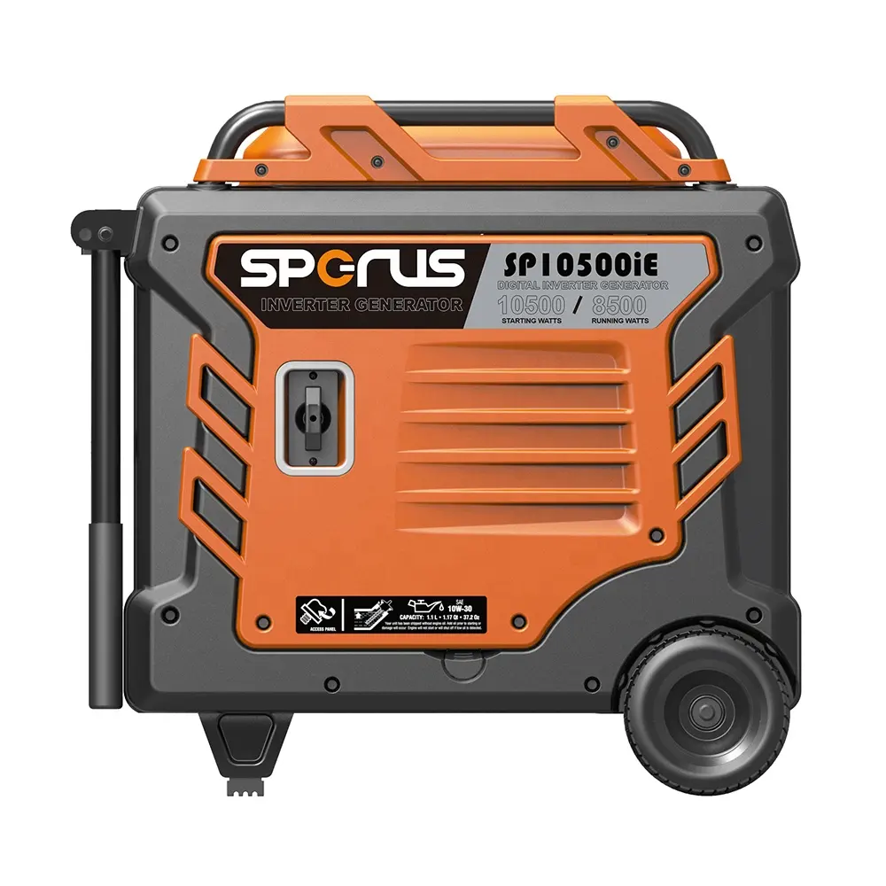 Powerful 10.5KW Silent Electric Petrol Gasoline Inverter Generator With Handle And Wheels