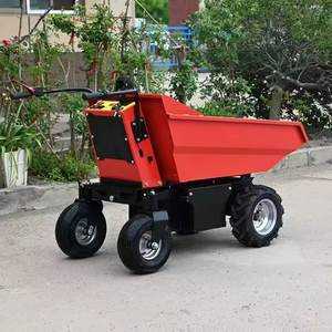 Mini Dumper Elettrico Motorizzato per Lavori Pesanti, Capacità di Carico 500kg, Macchina da Costruzione, Carriola Ribaltabile in Metallo - Product Image 3