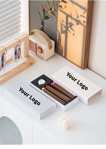 Bâtons d'encens minimalistes en bois 100% naturel et biologique, parfum chinois rétro avec support pour l'automne et le printemps - Product Image 6