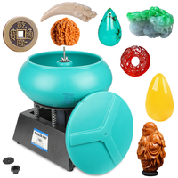 Polisseuse vibrante de 17 pouces avec grand moteur et roulement, pour bijoux, nettoyage des bords et des surfaces rugueuses