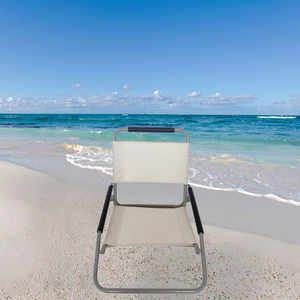 Chaise de plage de <span class=keywords><strong>camping</strong></span> pliable à siège bas pour l'extérieur - Product Image 2