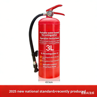 Nouvel Extincteur Écologique à Base d'Eau Certifié 3C Rouge Portable 3L/6L pour Voiture, Maison, Usine