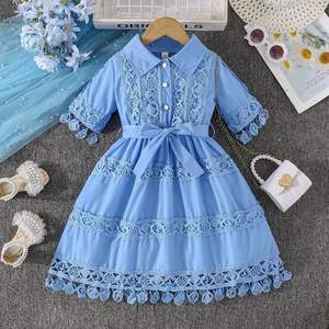 <span class=keywords><strong>Robe</strong></span> pour filles 2025 printemps et automne nouvelle saison <span class=keywords><strong>robe</strong></span> en dentelle dentelle à manches en dentelle - Product Image 5