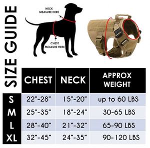 Dog <b>Harness</b> Vest Factory supply <b>No</b>-<b>Pull</b> walking Training Dogs <b>Harness</b> rope Adjustable Tactical Dog Vest - Product Image 4