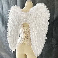 Ailes de costume d'ange blanc pour adulte, vente en gros