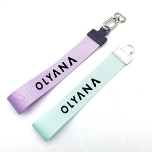 YYX Porte-clés double pochette personnalisé avec logo, mini portefeuille, mousqueton ovale, cordon de suspension pour femme - Product Image 4