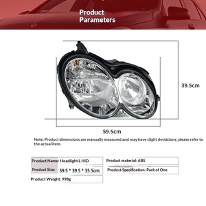 Faro Superiore per Mercedes Benz Classe CLK W209 <span class=keywords><strong>2002</strong></span>-2005, Lampada Xenon HID Diurna 2098203761 2098203861 - Product Image 3