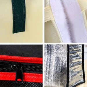 Bolsa Térmica Cuadrada Personalizada con Cierre, Bolsa de Aluminio Aislante para Entrega de Comida para Llevar - Product Image 6