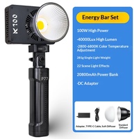 Lampe de poche extérieure pour photographie, lumière d'appoint à température de couleur complète 100W, éclairage COB pour photographie de nuit en extérieur