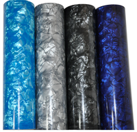 Feuille de plastique celluloïd personnalisée bleu ciel 0.17-5mm d'épaisseur coquille perle à motifs
