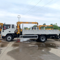 Nouvelle grue de camion de haute qualité de 3,2 tonnes, grue à flèche télescopique hydraulique 4x2, grue montée sur camion JAC, prix d'usine à vendre