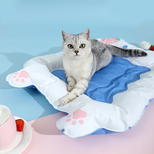 Grosir Pabrik Kasur Hewan Peliharaan Pawtech untuk Kucing Anjing Hewan Kecil, Sofa Kasur Dingin dan Bernapas untuk Musim Panas, Sarung Dapat Dilepas dan Dicuci, Bermotif - Product Image 2