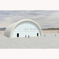Entrepôt moderne gonflable à air, personnalisé, durable, résistant au vent et au soleil, facile à installer, étanche en PVC thermosoudé, alimenté par prise électrique