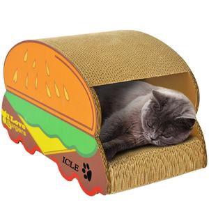 ईओ-फ्रेंडली लक्जरी रीसायकल ककार हाउस बॉक्स कार्डबोर्ड क्राफ्ट कैट स्क्रैचर - Product Image 1