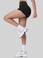 Shorts de yoga pour femmes, sans couture, ajustés, taille haute, effet push-up, 3'' - Taille moyenne, shorts de sport pour le volleyball