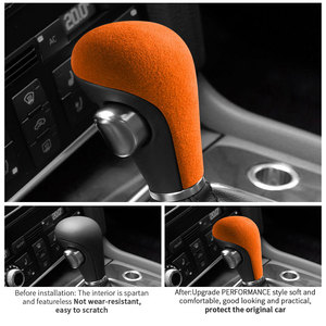 Đối với Audi A4 A5 Q5 A6 <span class=keywords><strong>Q7</strong></span> làm bằng Alcantara thể thao cần số núm khởi động TRIM Sticker xe cao cấp Nội Thất Điều chỉnh phụ kiện - Product Image 2