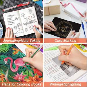Juego <span class=keywords><strong>de</strong></span> bolígrafos <span class=keywords><strong>de</strong></span> <span class=keywords><strong>gel</strong></span> <span class=keywords><strong>de</strong></span> plástico al por mayor para libros <span class=keywords><strong>de</strong></span> colorear, <span class=keywords><strong>de</strong></span> color personalizado con purpurina rotulador <span class=keywords><strong>de</strong></span> <span class=keywords><strong>gel</strong></span>, ideal para niños y adultos, Dibujo para álbum <span class=keywords><strong>de</strong></span> recortes - Product Image 3