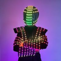 RICHSHINING DJ Party Costumes LED Lighting Robot Cloth Suit pour les discothèques Performances Parties Graduation Celebrations in Bars
