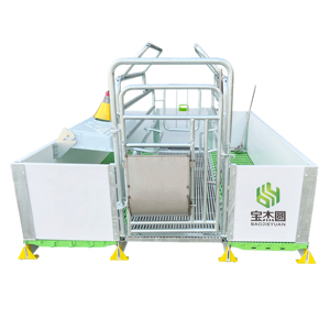 Cage de mise bas double pour truies de qualité supérieure – Enclos animalier haut de gamme pour l'accouchement des truies - Product Image 5