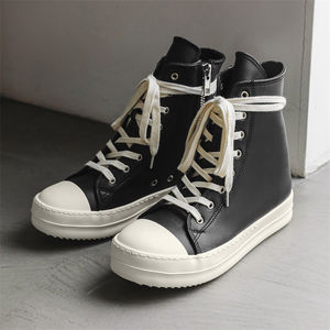 Designer Original Luxury High-Top <b>Boots</b> Casual Shoes Winter <b>Spring</b> Autumn Breathable Leather Height Increasing Walking Style - Product Image 1