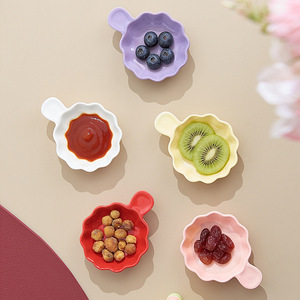 Plat à sauce en céramique P-99 pour fondue et barbecue, design japonais, écologique, pour sauce soja et vinaigre - Product Image 5