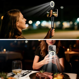 Support de trépied pour anneau lumineux LED, support de téléphone pour <span class=keywords><strong>iPhone</strong></span>, selfie, maquillage, cils, tatouage, studio photo, enregistrement vidéo, éclairage photographique - Product Image 4