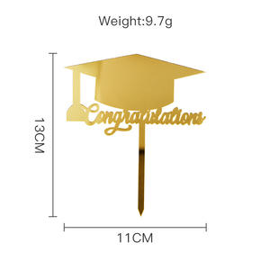 Adornos Acrílicos <span class=keywords><strong>para</strong></span> Pastel de Graduación, Decoración <span class=keywords><strong>para</strong></span> <span class=keywords><strong>Pasteles</strong></span> de Fiesta de Graduación, Adorno de Felicitación <span class=keywords><strong>para</strong></span> Pastel - Product Image 5