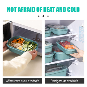 ชุดภาชนะพลาสติกเก็บอาหารแบบสุญญากาศ3ชิ้นสำหรับเก็บอาหารแบบมีฝาปิด - Product Image 4