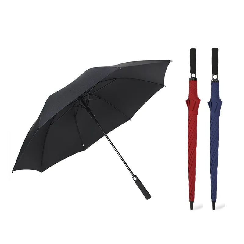 Kunden spezifische Lady Golf Personalisieren Sie Double Layer Exclusive Big Umbrella mit Logo-Druck
