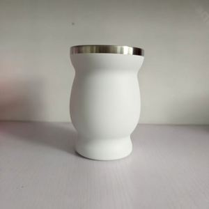 Small Curved Stainless Steel Tumbler Wholesale Bulk Pastel Color Gift Cup - Product Image 1