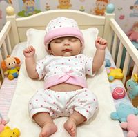Poupée Reborn Fille en Silicone Solide de 13 Pouces, Série Pêche, Bébé Réaliste Nouveau-né, Poupée en Silicone Souple et Moelleuse à Corps Entier, Jouet Lavable