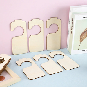 Porta DIY personalizzata appeso in legno bianco per bambini divisore eco-friendly Basswood pino per Boho vivaio - Product Image 4
