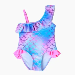 Hot sale children's mermaid swimsuit girl princess skirt bikini dress swimsuit