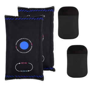 Sac de <span class=keywords><strong>d</strong></span>éshumidificateur de voiture réutilisable 1KG-Coussin antidérapant, convient aux voitures/caravanes/maisons/bateaux, réduit l'humidité des fenêtres - Product Image 1