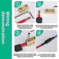 Connecteur rapide en cuivre pur haute puissance fil de bornier étanche 1-16 carré PCB pressé outil de connexion de poste de cuivre
