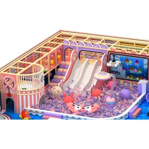 Children Playground Electric Toy Game Jumping Mat Indoor Softplay Equipment Ball Pit Naughty Castle with Sand Pool