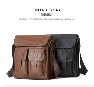 กระเป๋าหนังวัวแท้แบรนด์อันดง สำหรับผู้ชาย วัยรุ่น ใช้ได้ทั้งกลางแจ้งและธุรกิจ  จุของได้เยอะ สะพายไหล่หรือสะพายข้างได้ - Product Image 2
