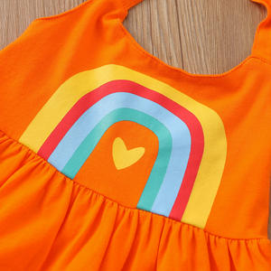 Conjunto de Ropa de Verano para Niñas Pequeñas 4780, Top de Tirantes con Hombros Descubiertos, Pantalones Cortos de Mezclilla con Agujeros, Conjuntos de Ropa para Niños Pequeños 2021 - Product Image 4