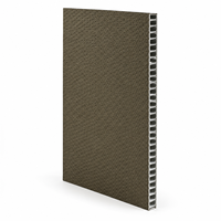 Panneau en aluminium gaufré brun personnalisé pour revêtement mural intérieur