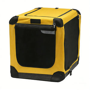 Transportadora de Mascotas Plegable para Viajes al Aire Libre, Resistente, de Oxford, con Puerta de Cremallera de 3 Lados, Impermeable y Transpirable, para Campamentos - Product Image 4