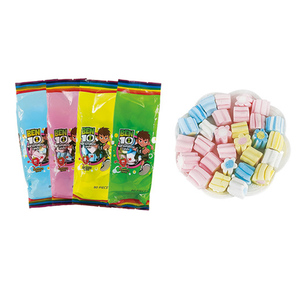 Bonbons en cube fruités chinois exotiques, faibles en sucre, végétaliens, en tube, arc-en-ciel, en sachet pour enfants - Product Image 3