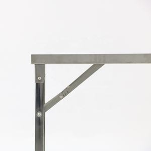 <span class=keywords><strong>Table</strong></span> de <span class=keywords><strong>table</strong></span> pliante portable en acier inoxydable au design moderne pour l'intérieur, l'extérieur pour le restaurant, l'hôtel et la cuisine pour le <span class=keywords><strong>camping</strong></span>. - Product Image 4