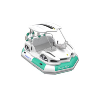 Nouveau Bateau Tamponneur Électrique 4 Places pour Parents et Enfants, Bataille Aquatique avec Pistolets à Eau, Jeu de Guerre en Parc YH-302, Polyéthylène LLDPE, Sans Gonflage