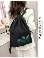 DICHOS-Sac à dos avec logo personnalisé 210D en nylon et polyester noir, sac à dos pliable pour les promotions sportives de Noël