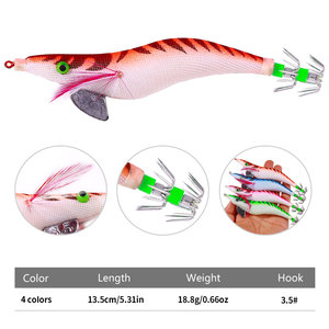 3.5 #   Esca da Pesca Tipo Calamaro con Ganci in Plastica 13,5cm 19,8g - Product Image 3