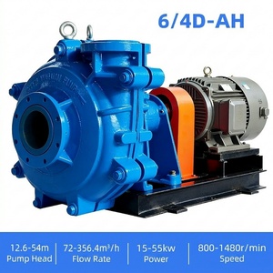 Насос шламовый горизонтальный Model 6_4D-<span class=keywords><strong>Pump</strong></span> из высокохромистого износостойкого сплава для перекачки грязи и гравия, используемый в горнодобывающей промышленности и углеобогатительных комплексах - Product Image 1