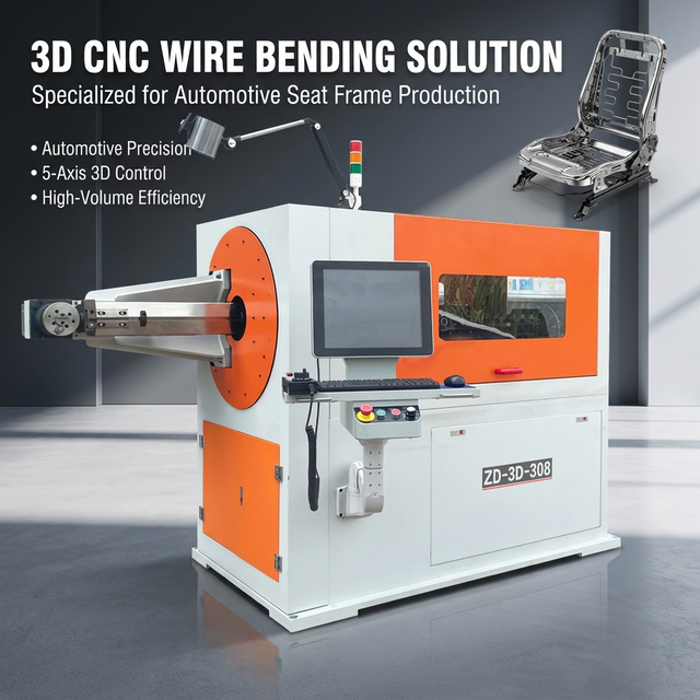 Multi-axis 3D CNC Wire Bending Machine with High Efficiency Manufacturer Wire Forming Machine Automatic