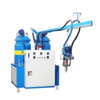 Machine à mousser pour semelles intérieures en mousse PU à deux composants Gaotong, contrôle PLC, écran tactile, réservoir de 30 L