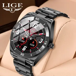 LIGE BW0330 Neuer Anruf Smart Watch Herren Full Touch Sport Fitness Uhren Herzfrequenz Stahlband Smartwatch Für Android iOS