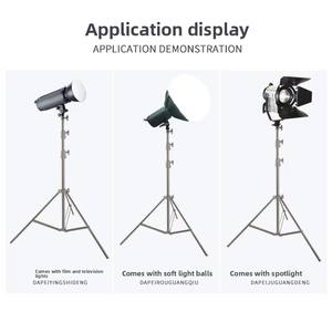 Support en acier inoxydable porteur de 2.8m de haut trépied de lumière photo portable multifonctionnel <span class=keywords><strong>pour</strong></span> le tournage de films télévisés - Product Image 4